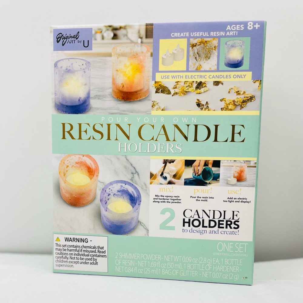 POUR YOUR OWN RESIN CANDLE HOLDERS